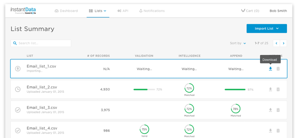 screenshot of Email Validation